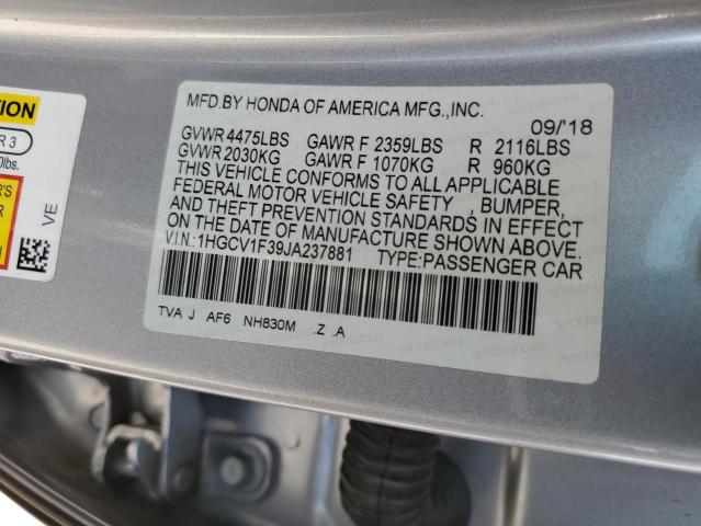 2018 HONDA ACCORD SPO - 1HGCV1F39JA237881