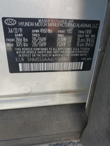 2020 HYUNDAI SANTA FE L - 5NMS53AA6LH149391