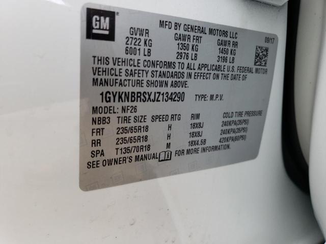 CADILLAC XT5 2018 Білий