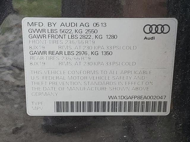 VIN WA1DGAFP8EA002047 2014 Audi Q5, Premium Plus no.13