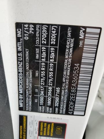 4JGDF2EE8EA360534 Mercedes-Benz Gl 350 Bluetec