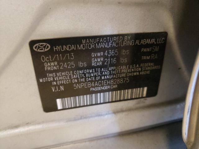 5NPEB4AC1EH828875 | 2014 HYUNDAI SONATA GLS