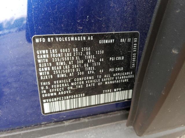 2022 VOLKSWAGEN ID.4 PRO S WVGGNPE23NP068399