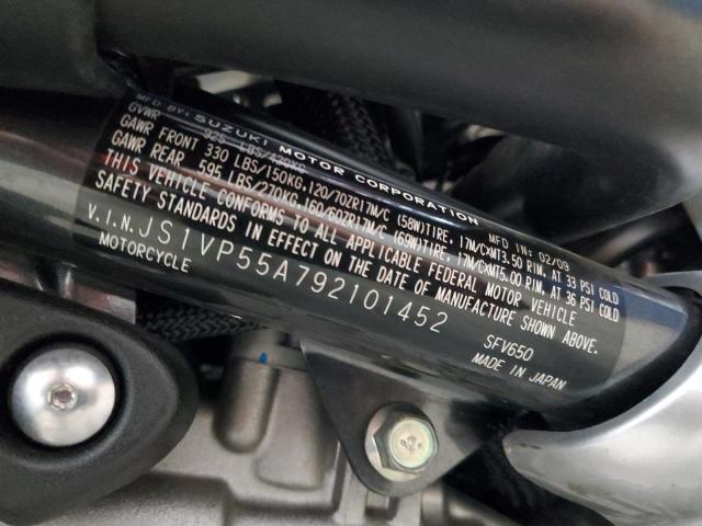 2009 SUZUKI SFV650 - JS1VP55A792101452
