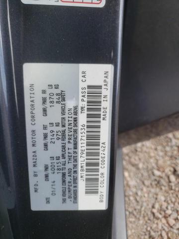 JM1BM1L79E1171536 Mazda 3 TOURING