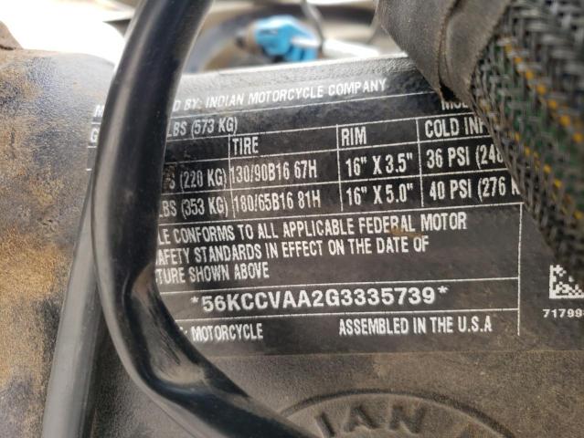 2016 INDIAN MOTORCYCLE CO. CHIEF VINT - 56KCCVAA2G3335739