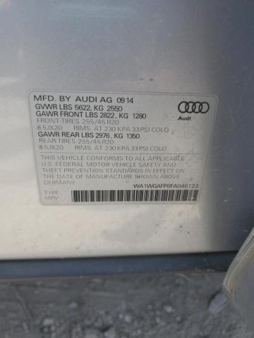 2015 AUDI Q5 PRESTIG - WA1WGAFP6FA046123