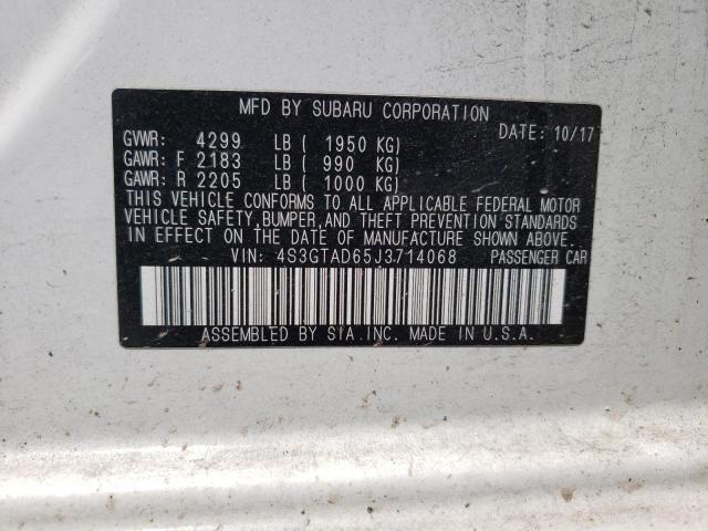 4S3GTAD65J3714068 Subaru Impreza Premium Plus