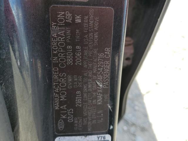 KNAFX4A64F5429716 KIA FORTE LX