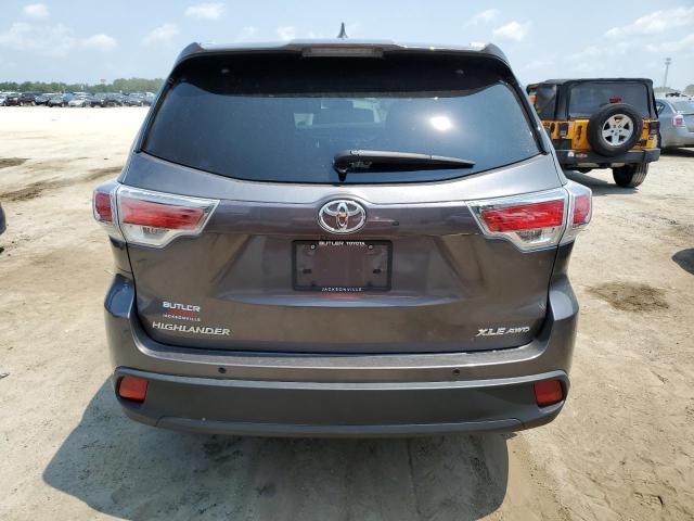 VIN 5TDJKRFH7ES022811 2014 Toyota Highlander, Xle no.6