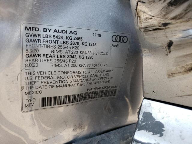 WA1BNAFY2K2030454 2019 AUDI Q5, photo no. 13