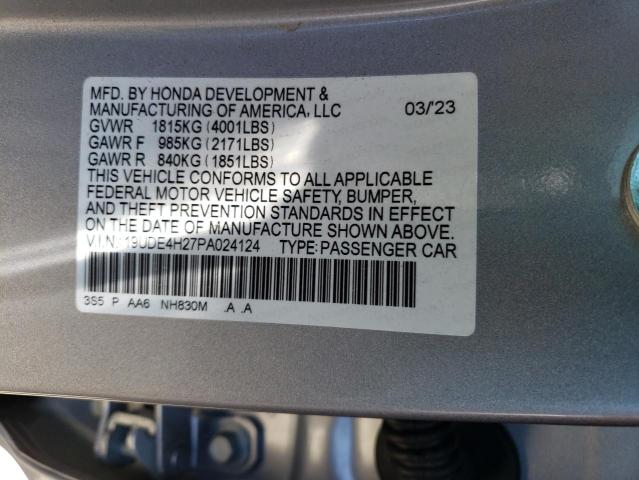 2023 ACURA INTEGRA 19UDE4H27PA024124
