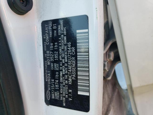 KMHCT4AE6EU726446 Hyundai ACCENT GLS