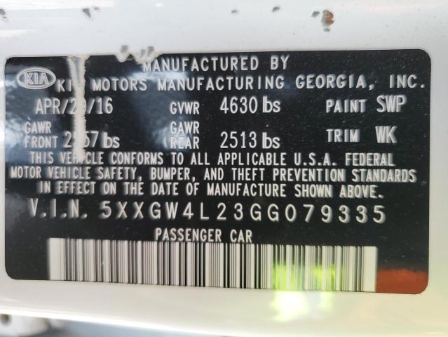 5XXGW4L23GG079335 KIA OPTIMA SX