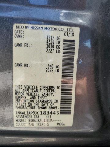 1N4AL3AP9JC183445 Nissan ALTIMA 2.5