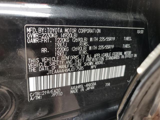 JTEAAAAH6MJ017585 Toyota VENZA LE