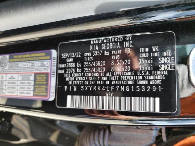 5XYRK4LF7NG153291 KIA SORENTO SX