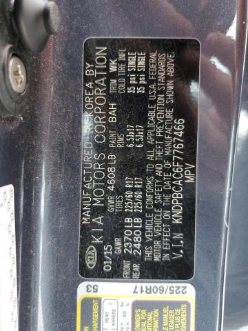 KNDPBCAC6F7767466 KIA Sportage Lx