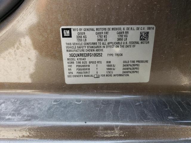 2015 CHEVROLET SILV1500 4 3GCUKREC8FG106252