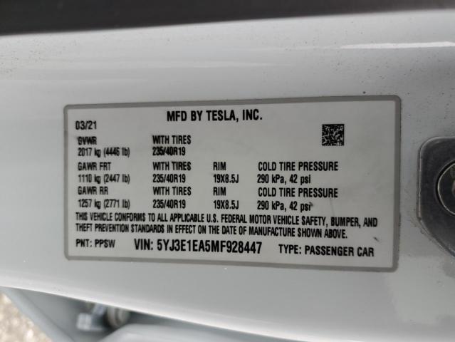 5YJ3E1EA5MF928447 Tesla Model 3  12