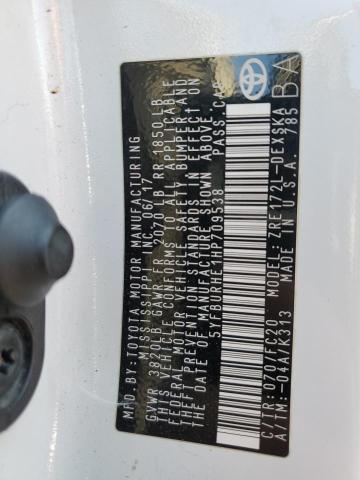 5YFBURHE1HP709538 | 2017 TOYOTA COROLLA L