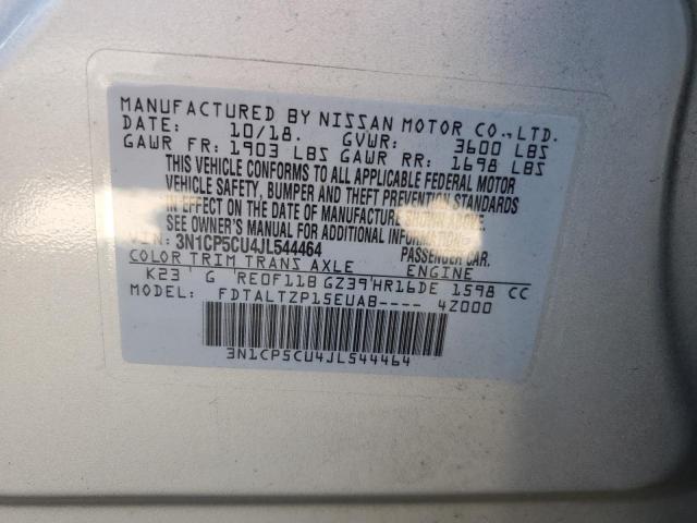 3N1CP5CU4JL544464 Nissan KICKS S