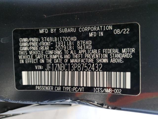 2023 TOYOTA GR 86 JF1ZNBC13P8752432