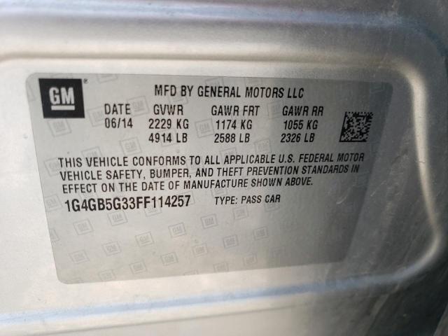 1G4GB5G33FF114257 Buick Lacrosse