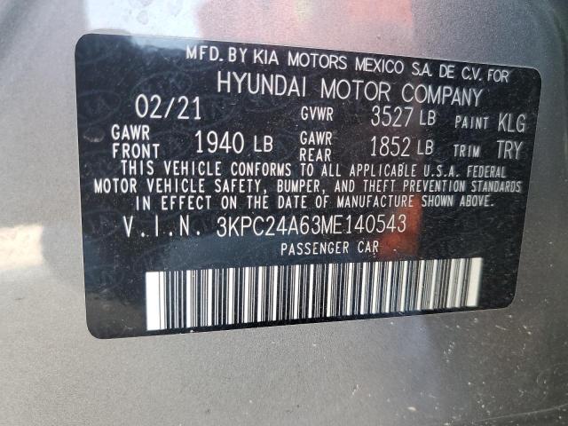 3KPC24A63ME140543 Hyundai ACCENT SE