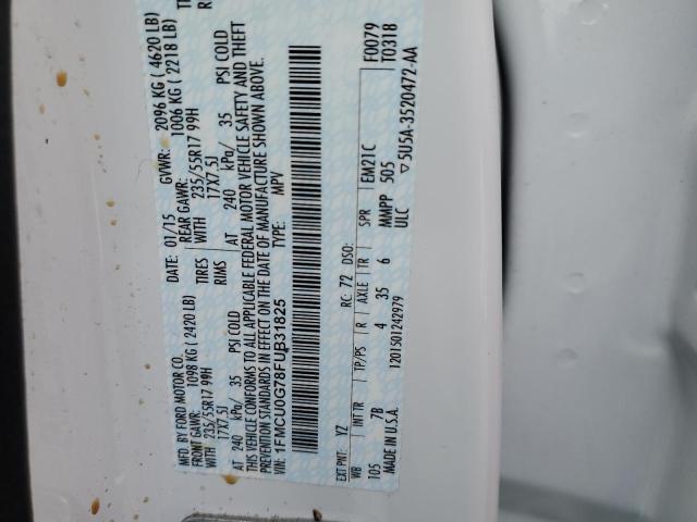 1FMCU0G78FUB31825 Ford ESCAPE SE