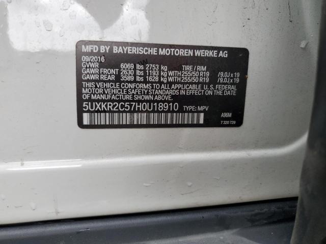 5UXKR2C57H0U18910 BMW X5 Sdrive35i