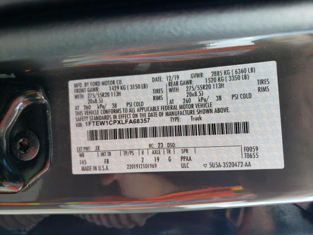 1FTEW1CPXLFA68357 Ford F150 Supercrew