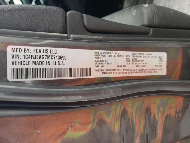 1C4RJEAG7MC713690 Jeep Grand Cherokee Laredo