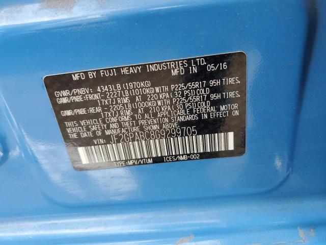 JF2GPABC8G9299705 Subaru Crosstrek Premium