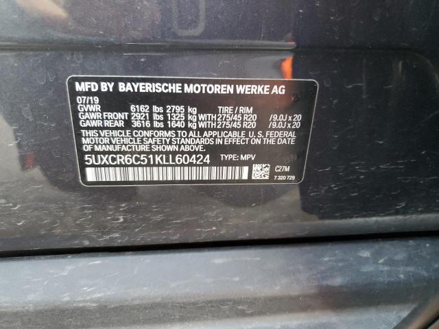 5UXCR6C51KLL60424 BMW X5 Xdrive40i