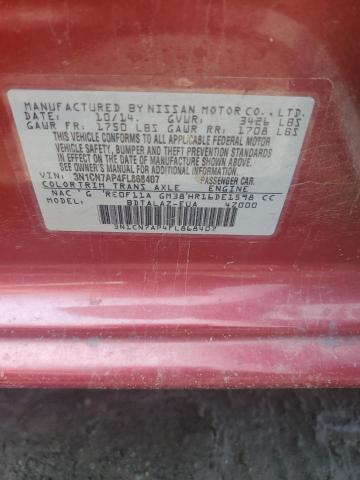 3N1CN7AP4FL868407 Nissan VERSA S