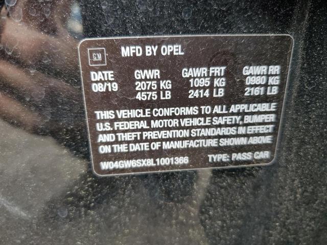 2020 BUICK REGAL AVEN - W04GW6SX8L1001366