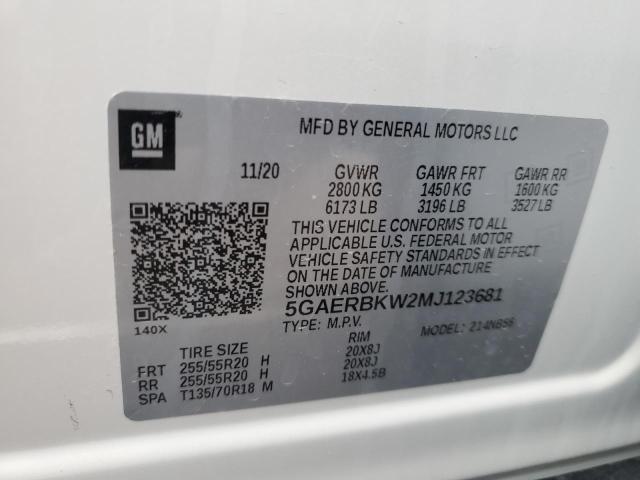 5GAERBKW2MJ123681 Buick Enclave Essence