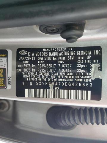 5XYKTDA70EG426663 KIA SORENTO LX