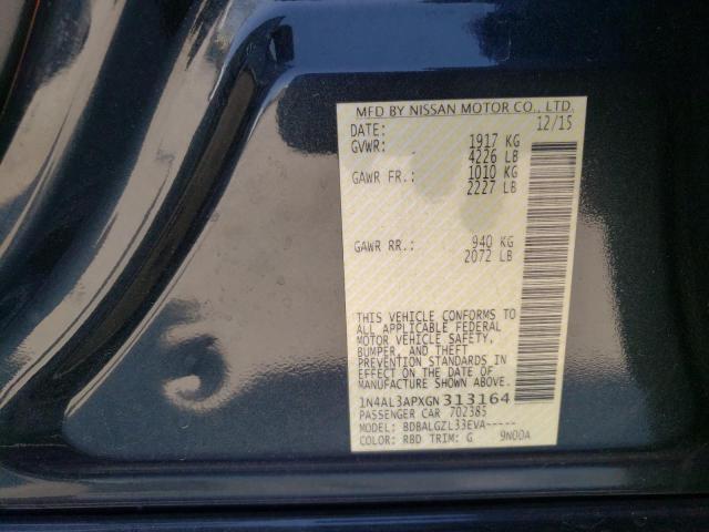 2016 NISSAN ALTIMA 2.5 - 1N4AL3APXGN313164