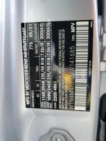 W1N4M4HB6MW141685 Mercedes-Benz Glb 250 4matic