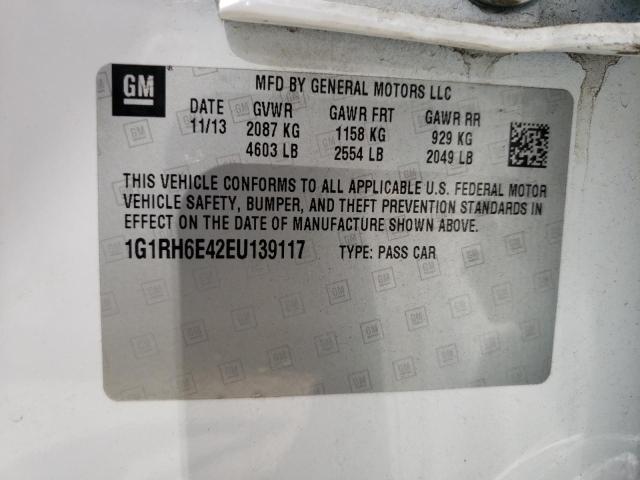 VIN 1G1RH6E42EU139117 2014 Chevrolet Volt no.12