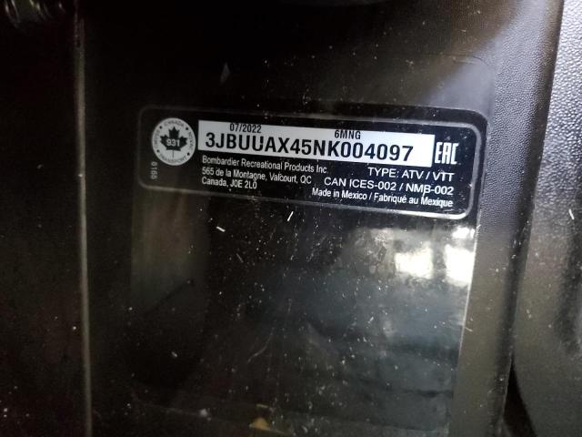 2022 CAN-AM DEFENDER M - 3JBUUAX45NK004097
