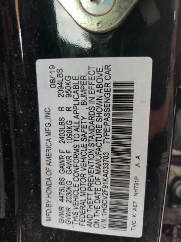 1HGCV2F91KA033703 Honda Accord Touring