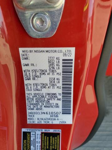 1N6ED1CL3PN610507 Nissan FRONTIER S