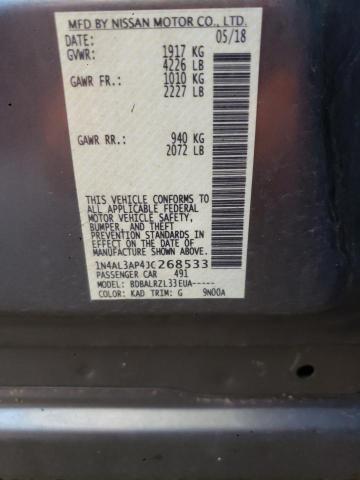 1N4AL3AP4JC268533 Nissan ALTIMA 2.5