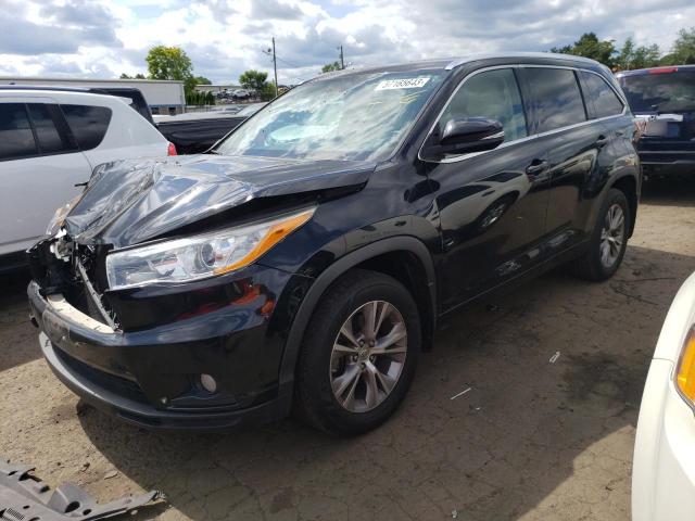 VIN 5TDJKRFHXES049162 2014 Toyota Highlander, Xle no.1