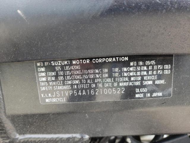 2006 SUZUKI DL650 K - JS1VP54A162100522
