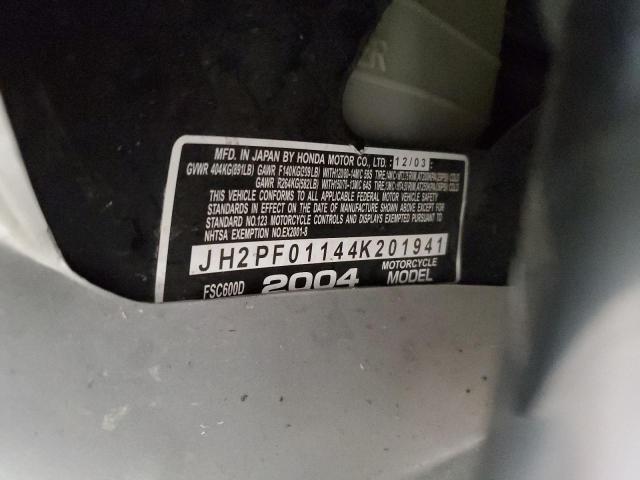 2004 HONDA FSC600 D JH2PF01144K201941
