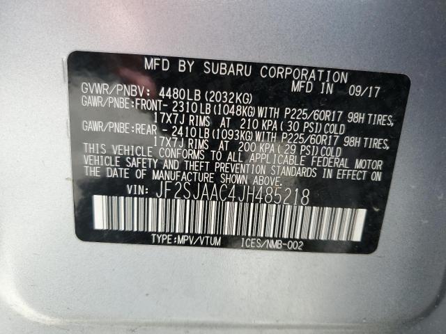 JF2SJAAC4JH485218 Subaru Forester 2.5i